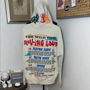 The Wild West Rolling Loud Concert 100% Cotton Hoodie Sz. M